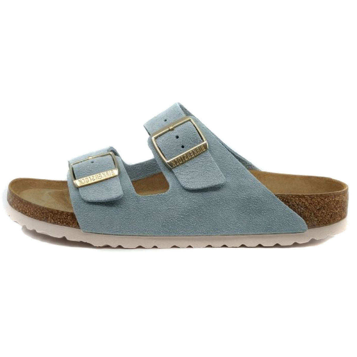 Birkenstock Arizona Soft Footbed Light Blue Suede Sandal