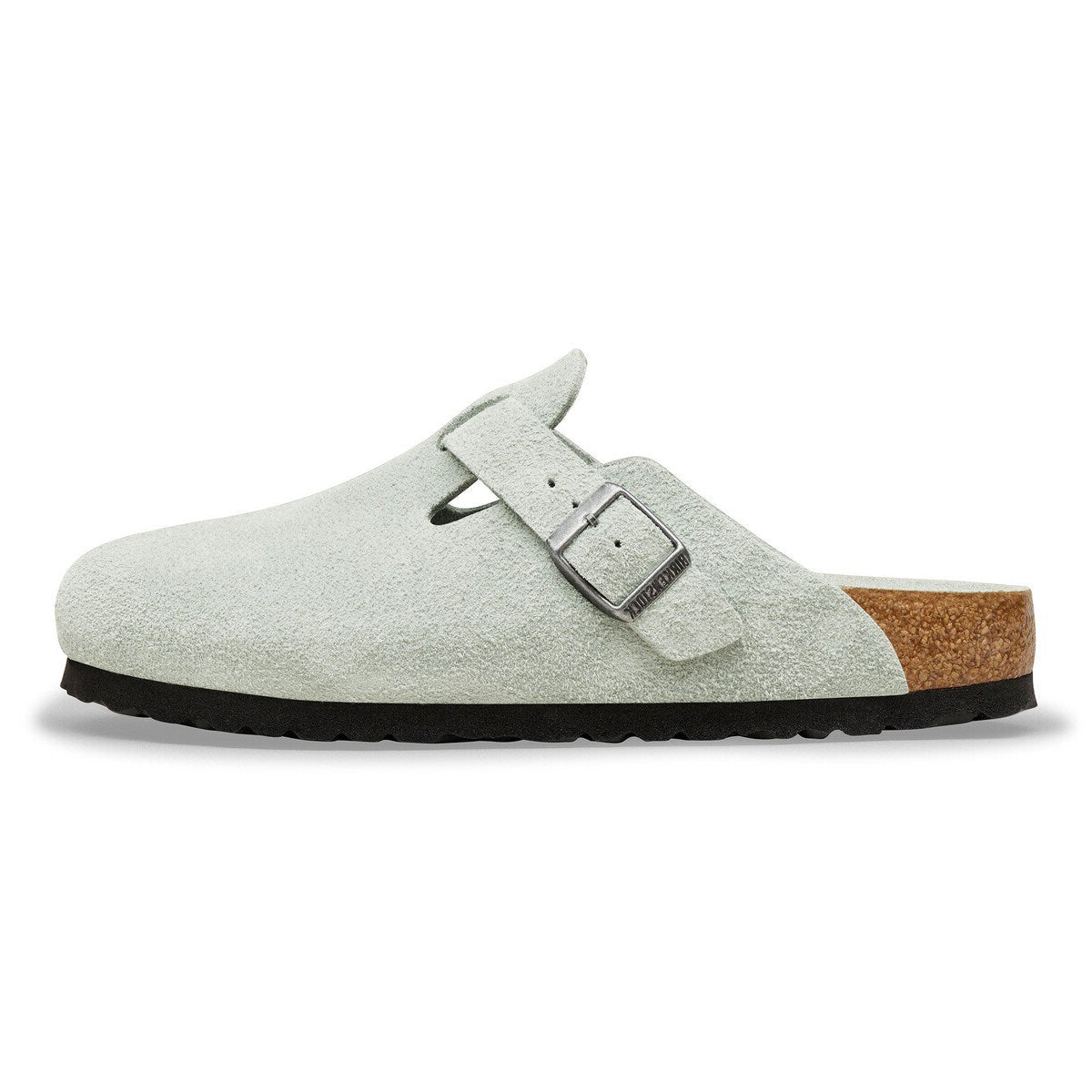 Birkenstock Boston Soft Footbed Suede Leather Pure Sage Tonal FB