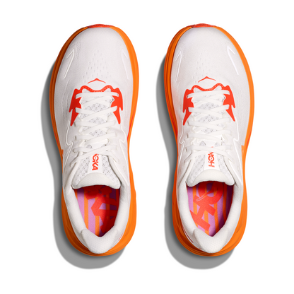 HOKA Clifton 10 White-Orange Sneaker