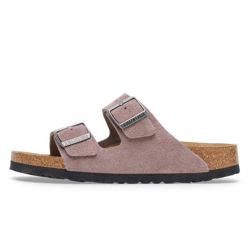 Birkenstock Arizona Soft Footbed Faded Purple Suede Sandal