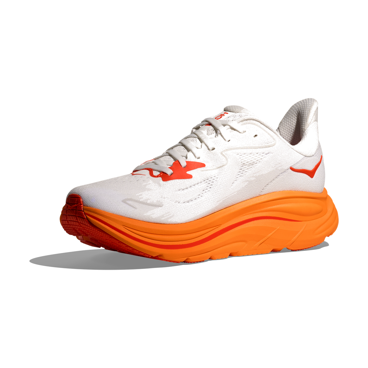 HOKA Clifton 10 White-Orange Sneaker