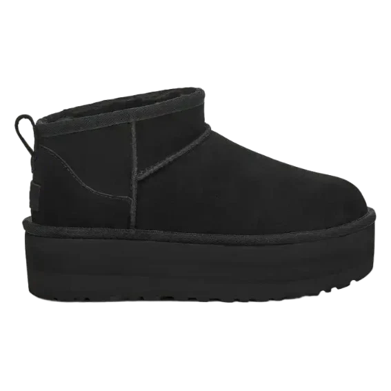 UGG Women's Classic Ultra Mini Platform Boot Black Black