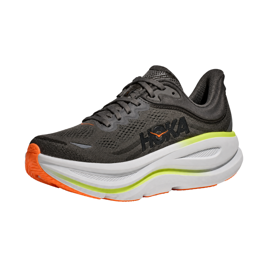 HOKA Bondi 9 Asphalt Grey Gravel Sneaker