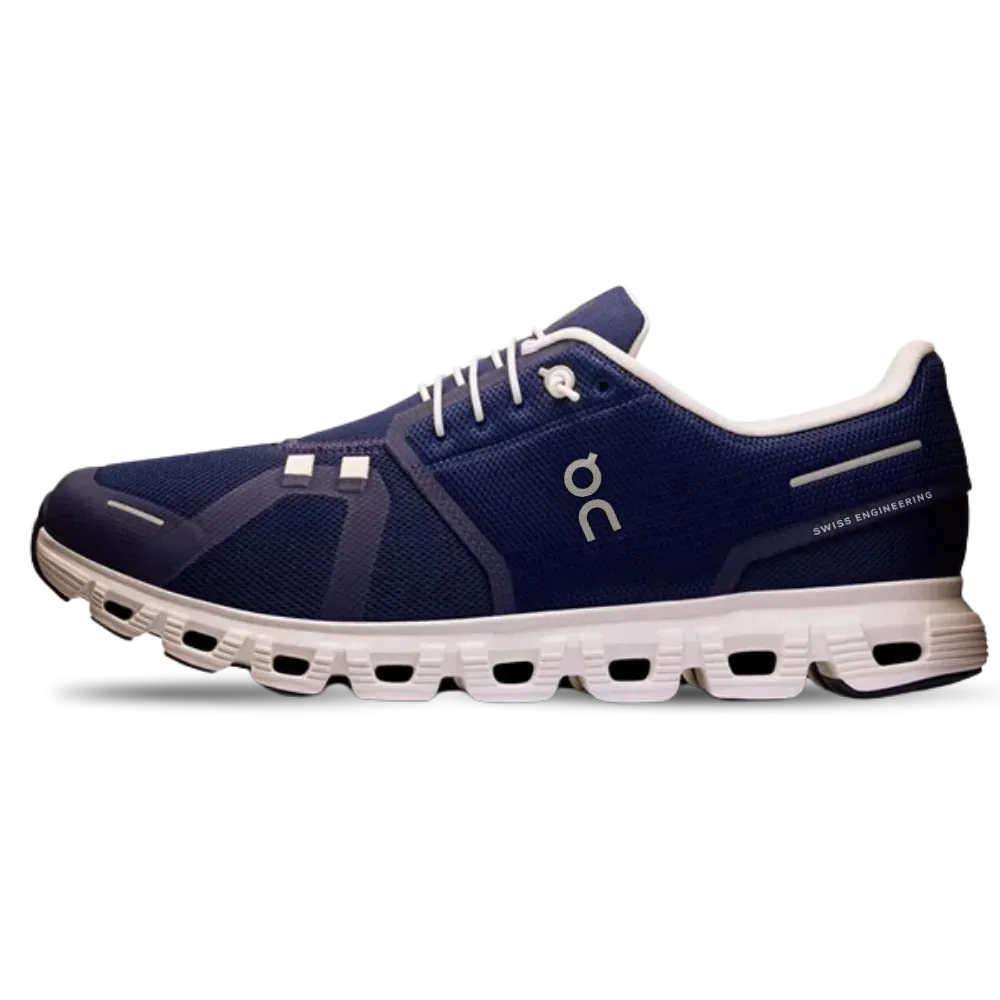 On Cloud 6 Midnight White Sneaker