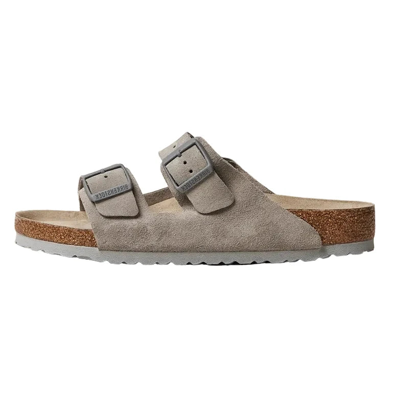 Birkenstock Arizona Soft Footbed Stone Coin Suede Sandal