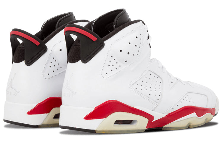 Jordan 6 Retro White Varsity Red (2010) – detail view