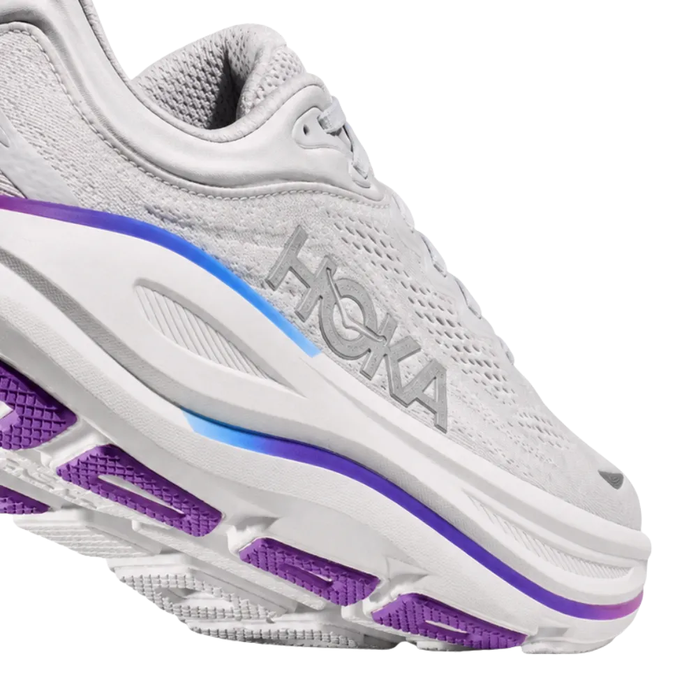 HOKA Bondi 9 Cosmic Grey White Sneaker