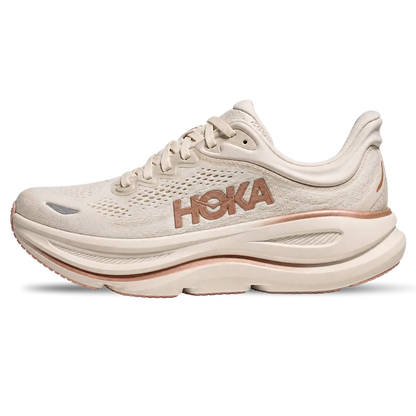 HOKA Bondi 9 Oat Milk Rose Gold Sneaker