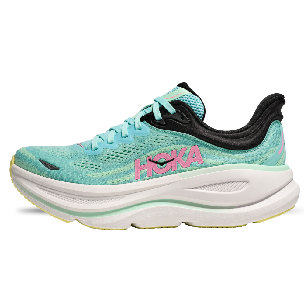 HOKA Bondi 9 Blue Spark Mint Fluorite Sneaker