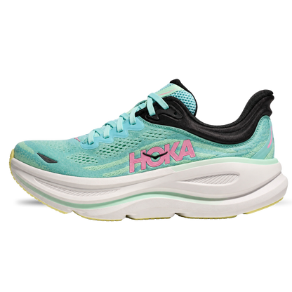 HOKA Bondi 9 Blue Spark Mint Fluorite Sneaker