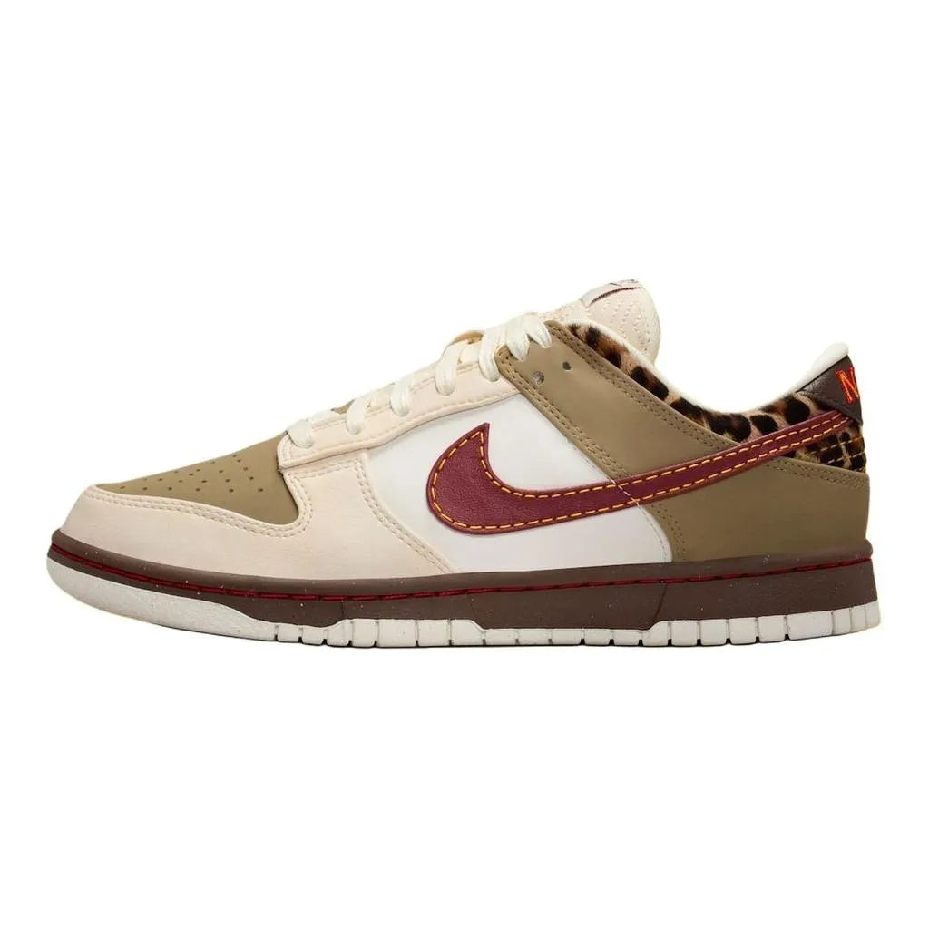 Nike Dunk Low Khaki Team Red Women's