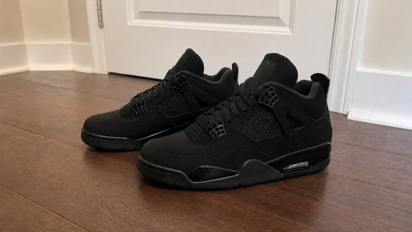 Customer image featuring Jordan Retro 4 Basketball Black Cat (2025) Sneaker