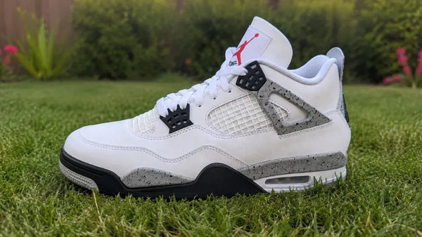 Customer image featuring Jordan Retro 4 Basketball White Cement (2025) Sneaker