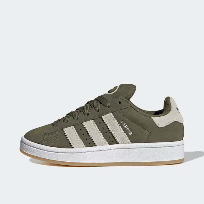 Adidas Campus 00s Kids' Olive Green/Beige Sneaker