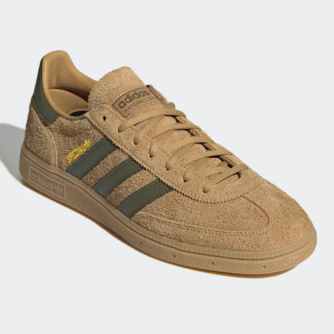 Adidas Handball Spezial Men's Beige Olive Green Sneaker