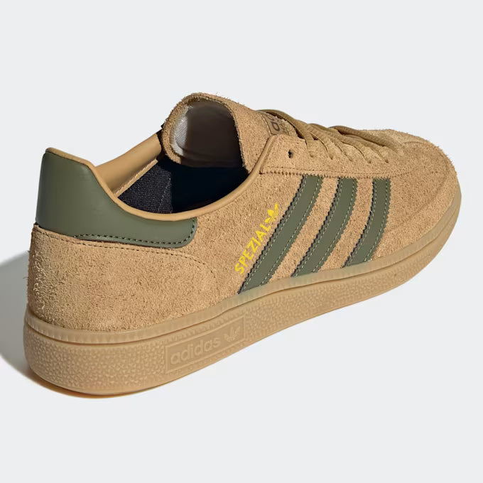 Adidas Handball Spezial Men's Beige Olive Green Sneaker