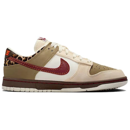 Nike Dunk Low Khaki Team Red Women's