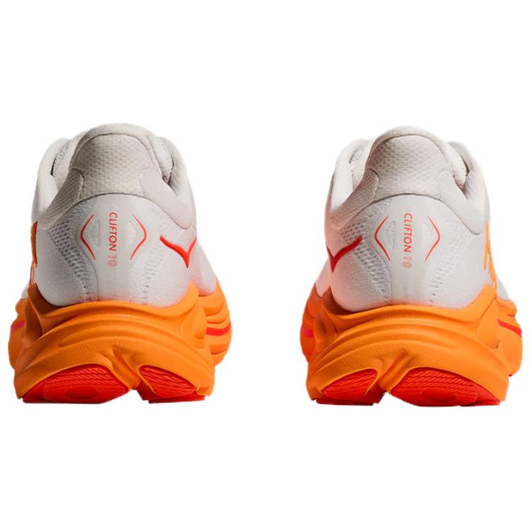 HOKA Clifton 10 White-Orange Sneaker