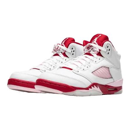 Jordan 5 Retro White Pink Red 2020 GS Sneaker