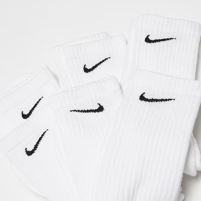 Nike Everyday Cushioned Training Crew Socks Men’s White 6-Pack