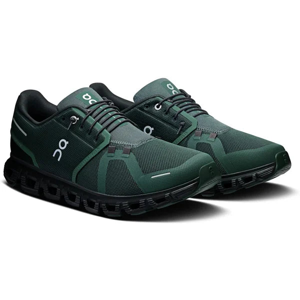 On Cloud 6 Evergreen Black Sneaker