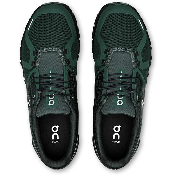 On Cloud 6 Evergreen Black Sneaker
